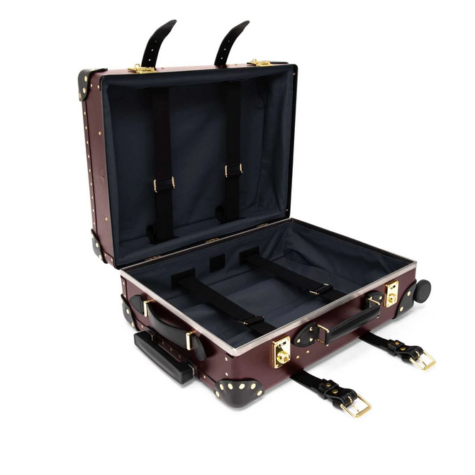 Globe Trotter Centenary Ox Blood Carry-on Suitcase