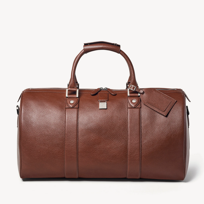 Boston Leather Travel Bag by Aspinal of London