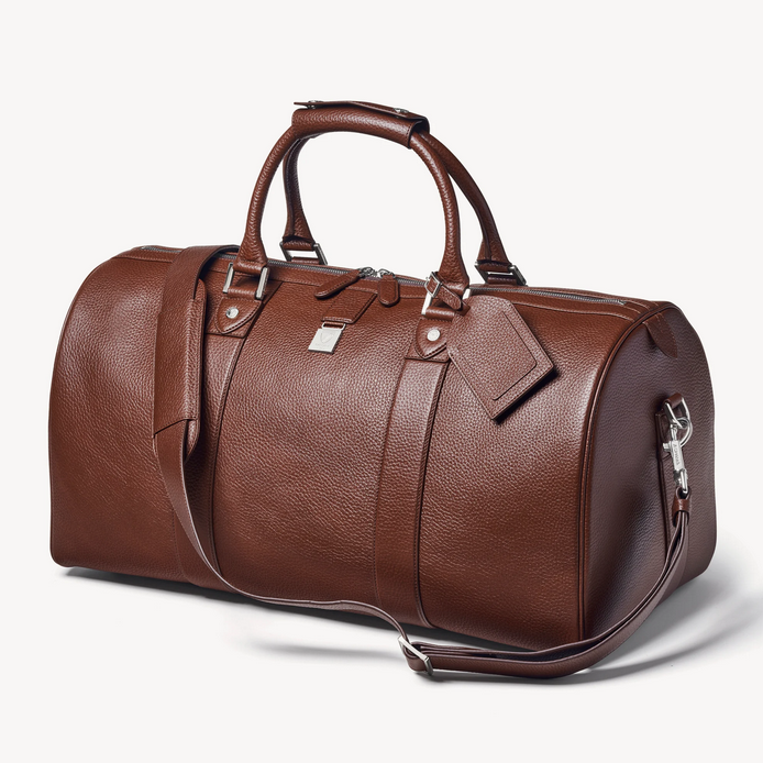 Boston Leather Travel Bag by Aspinal of London